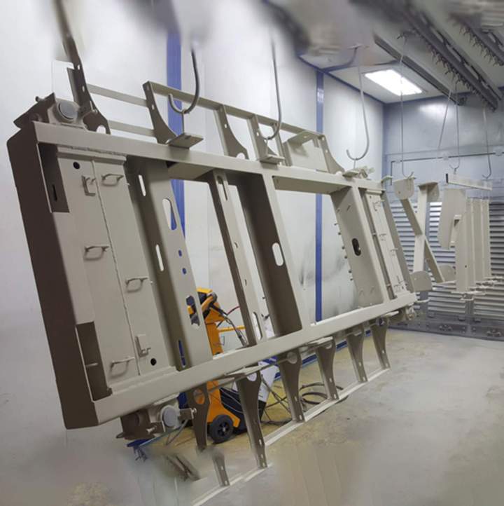 Thermolaquage soigné pour finition impeccable